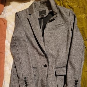 Banana Republic - Women Grey One Button Blazer Size 6